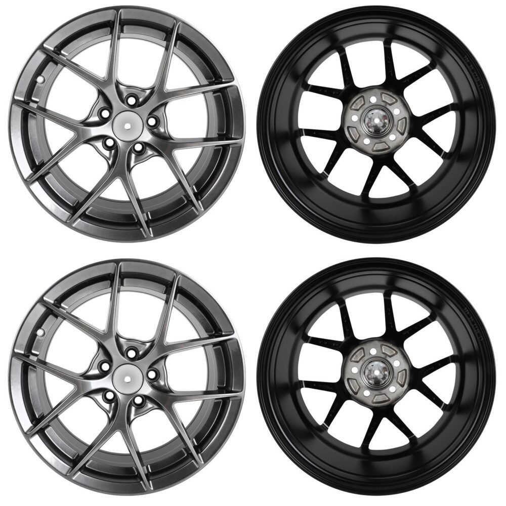 Tested alloy rim set stock at the Torque Yard workshop